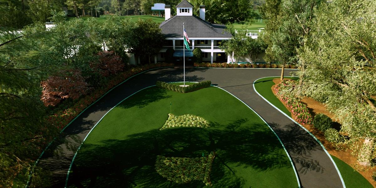 the entrance to Augusta national golf course