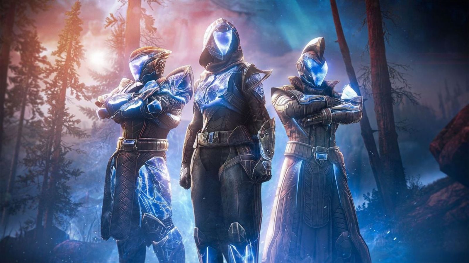 Three Guardians in Destiny 2